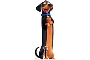 STAR CUTOUTS Rooster SC1376 Buddy Sausage Dog Secret Life of Pets Pappaufsteller Aufsteller (H x B x T): 131 x 48 cm, ideal für Fans, Sammler und Veranstaltungen, Hund, Mehrfarbig
