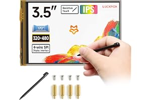 LUCKFOX 3.5 Inch RPi LCD RTP Resistive Touch Display for Raspberry Pi 5 / Raspberry Pi 4B / Raspberry Pi Zero 2 W, 320 x 480