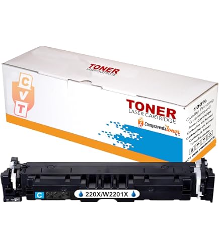 Lot De 2 Cartouches De Toner Noir 220X (W2200A) - Compatibles HP Color LaserJet Pro MFP 4302dw, 4202dn, Etc.