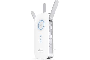 TP-Link Répéteur WiFi(RE450), Amplificateur WiFi AC1750, WiFi Extender, WiFi Booster, 1 Port Ethernet, couvre jusqu'à 140㎡, Compatible avec toutes les box internet