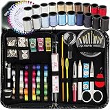 SEWING KIT, Over 130 DIY Premium Sewing Supplies, Mini sewing kit, 38 Spools of Thread - 20 Most Useful Colors & 18 Multi Colors, Extra 40 quality sewing pins, Travel, kids, Beginners