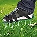 Produktbild DEKOMORE Rasenlüfter Schuhe 4 Verstellbare Gurte, Rasenbelüfter Nagelschuhe mit 5 CM Nägel, für Garten Hof,1 Paar ,Grün