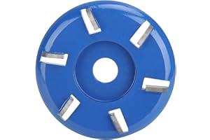 TIIYEE Fresa a Disco in Metallo Duro, Smerigliatrici Angolari Fresatura Intagliare Acciaio Dischi 6 Denti Power Shaping Dente Lama Taglio Utensile Foro per Smerigliatrice Angolare Lavorazione del Legno