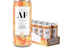 FREE AF Canned Alcohol Free Cocktail - Non-Alcoholic Aperitif – Alcohol-Free Sparkling Botanical Spritz – Ready to Drink 12 x 250ml APEROL SPRITZ flavour