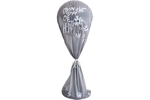 Jiayaus Funda Anti-Polvo para Ventilador Cubierta para Ventilador de Pie para El Hogar, Margarita Gris, Lavado Y Reutilización