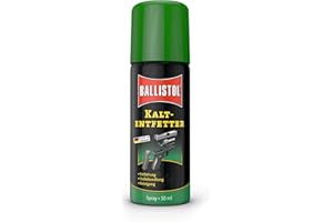 ‎BALLISTOL BALLISTOL 23356 Kaltentfetter Spray 50ml Dose - Entfernt Öle und Fette von allen Metallen und Kunststoffteilen