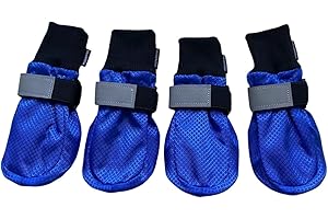 Vibrant Fellow, scarpette per cani per proteggere le zampe, impermeabili, morbide e anti-scivolo, confezione da 4