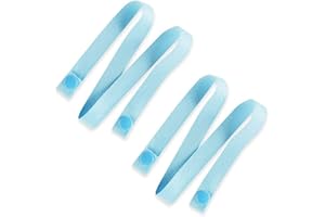 LINONI 4 x Anti-Verlust-Maskenband-Halter, Umhängeband, Druckknopfverschluss, Maskenband zur Verhinderung von Masken-Verlust.