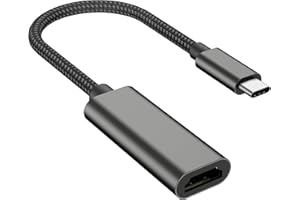 MELIYA Adattatore USB C to HDMI 60HZ, Type C HDMI Convertitore 4K Thunderbolt 3/4, Compatibile con Laptop MacBookPro/Air, iPhone 15 16 Pro/Max, Samsung GalaxyS8-S23, Surface,Ipad Pro