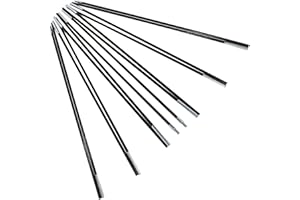 Cyrank Varillas de Tienda de campaña Flexibles, Kit de Varillas de Tienda de Fibra de Vidrio, Varillas de Tienda de Repuesto para Acampar, Senderismo, 2 Juegos, 7 Secciones