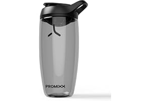 Promixx PURSUIT bouteille shaker de protéines de qualité supérieure pour shakes complémentaires – facile à nettoyer et durable, 700 ml, Noir