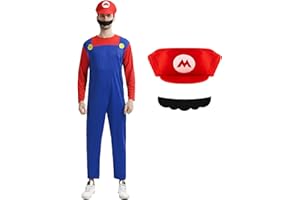 KITIMI Mar-i Kostüm Erwachsene mit Bodysuit, Cap, Hose und Handschuhen, Karneval Halloween Cosplay Kostüm Dekoration für Junge Mädchen Kinder Erwachsene