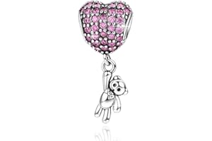 BIZK Damen Urlaub Charm Anhänger für Armband 925 Sterling Silber Charm Bead Pendant für Europäische Armbänder und Halsketten