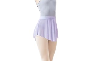 Daydance Mesh Pull On Ballet Skirt Elastic Point Dance Skirt for Teen Girls 12-14 Years, Women