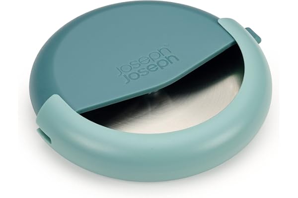 Joseph Joseph Duo Coupe-pizza avec protection de la lame, Roue à trancher compacte, Teal