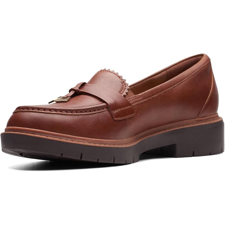 Clarks Women's Westlynn Ayla Loafer - Leather Comfort Shoes With Block Heel