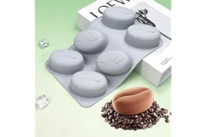 mostsom Moules en silicone pour la cuisson de bonbons, chocolats, biscuits, Oreo, mini savon, pudding, gelée, muffins, friandises pour chien, idéal pour cupcakes, glaçons et gelée (F_ grain de café)