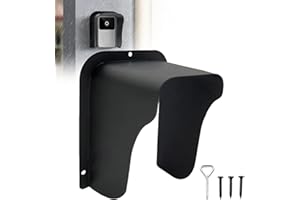 BEFUN RingDoorbell - Copertura antipioggia resistente alle intemperie, protezione per campanello ad anello in metallo, copertura impermeabile per campanello ad anello, copertura impermeabile per campanello