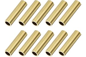 TA-VIGOR Lot de 10 tubes ronds en laiton - 8 mm de diamètre extérieur - 1 mm d'épaisseur de paroi - 30 mm de long - Haute résistance - Pour bricolage, jardinage, loisirs créatifs