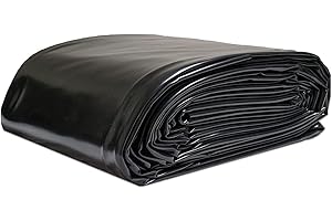 MMCUBE Teichfolie 1x1m 2x3m 3x5m 4x6m 5x5m 6x8m 8x10m, Große Fischteichfolie 0,12mm 0,2mm 0,3mm, Wasserdicht Membran Undurchlässige Folie für Teichbau, Garten- und Teichzubehör ( Color : 0.12MM Thick , Size