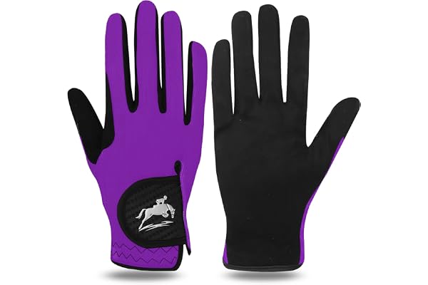 FINGER TEN Gants Cheval Equitation Femme Quotidien ÉQuestre Fille Paire De Valeur, Prise en Confortable Riders Trend Durable Et Respirante Filles Poney ExtÉRieur Mitts