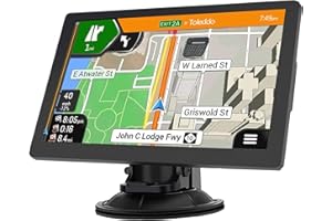 NAVMOIR Navigatore GPS Auto e Camion 9 Pollici – Mappe 2025 Italia & Europa, Aggiornamenti Gratuiti a Vita, Guida Vocale, Avvisi Autovelox, Schermo Touchscreen HD