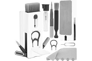 Keyboard Cleaner Brush,BLOOOK 11 in 1 Keyboard Cleaning Brush Kit,Multifunctional Keyboard Earphone Cleaner with KeyCaps Puller,for Airpods 2/pro Gaming Mechanical Keyboard