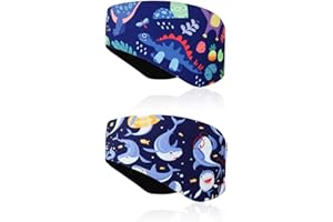 HERKINDNESS Schwimm Stirnband, 2 Stück Schwimmstirnband Kinder Wasserdicht, Größe L Schwimm Stirnband Kinder Wasserdicht, Geeignet für Kinder und Erwachsene zum Schwimmen, Surfen und Tauchen