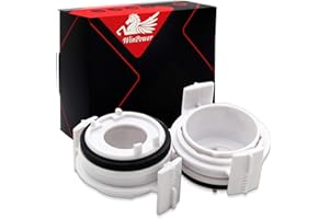 WinPower H7 Xenón Bombilla Adaptador Soporte Clips Retenedor Base Soporte Enchufe Compatible con E46 E65 E90, 2 Piezas