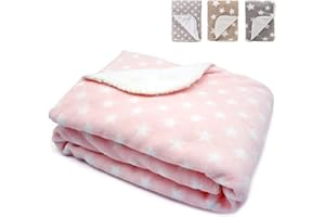 LeerKing Kocyk dla psa dla kotów królików i wszystkich zwierząt domowych zmywalny dwustronny na kanapę i do kosza Różowy 75 * 100cm