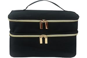 QURYGIN Organisateur De Sac À Couture Étanche - Couche Double Boite Couture - Étui De Transport Pour Aiguilles, Sac Rangement Pour Kit Couture, Organisateur Mallette Couture Pour Ranger Les Aiguilles À Fil