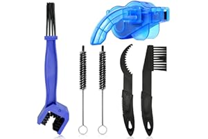 SALADOCY 6 Pcs Kit De Cepillo De Limpieza De Cadena De Bicicleta, Juego De Cepillos De Limpieza, Herramientas De Limpieza Para Bicicleta, Para Todas Las Bicicletas, Azul