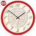 Produktbild Ruhe @ Modern Colorful Creative Silent Nicht Wanduhr Chinesische Kalligraphie, Red resin box, 38