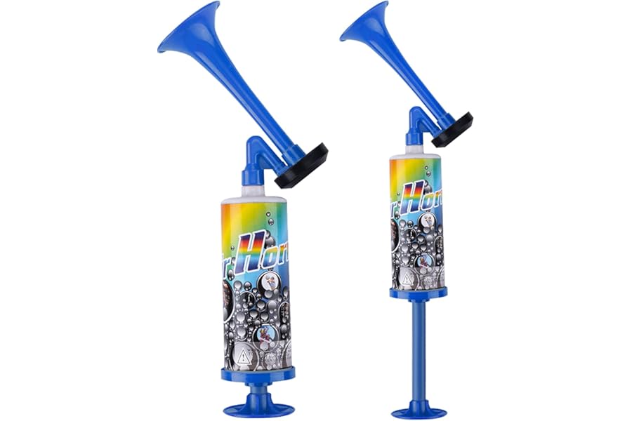 CHUNLINLAODA 2 Pcs Air Horn Handheld Pump Super Loud Extra Loud Air Horn Handheld Ai/r Hor/n Pump For Car Marine Boats Sports Events Camping Universal Rave Extra Lou/d Sound Noise Maker