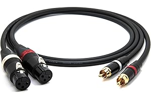enoaudio Mogami 2534 Quad Cable pares (L,R) Estéreo | Neutrik RCA – XLR hembra | HiFi - 1,0 m