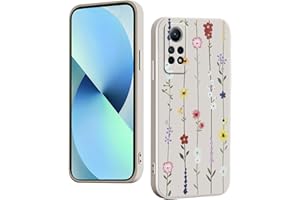 YUXING Funda Xiaomi Redmi Note 12 Pro 4G / Note 11 Pro 4G 5G Silicona - Moda Lindo Patrón Diseño Delgado Carcasa, Antichoque, Antideslizante, Elegante, Protección Totaly Resistente (Flower,White)