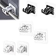 Lonimia 6 Pack No Drill Curtain Rod Brackets, Self Adhesive No Drilling Curtain Rod Holder Hooks, Nail Free Curtain Rod Hangers Save Space for Bathroom Kitchen Home (multicolor, 6cm)