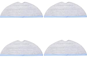 burkfeeg 4 Piezas Paño de Limpieza de Microfibra para Roborock S7/T7s/T7s Plus Paños Fregona Recambios Roborock Aspiradora Repuestos de Mopas Paño de Limpieza de Robot
