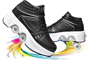 LDTXH Zapatos con Ruedas para Niños Y Niña, Zapatos Multiusos 2 En 1 Patines Zapatillas Deportes Al Aire Libre De Deporte