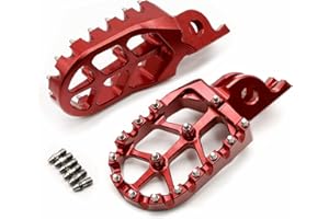 NICEDOLL Dirt Bike Fußrasten für CR125/250 02-08, CRF150R 07-22, CRF250X 04-17, CRF250R CRF450R 04-22, CRF450X 05-22, CRF22 50RX CRF. 450L 19-22,CRF450RX 17-22,CRF250L CRF250M 12-18