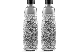 Sodastream - 2x 1L Duo Glasflaska, Diskmaskinssäker, Serveringsflaska
