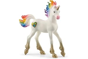 Schleich 70727 Licorne Arc-en-Ciel, Poulain (bayala) Multicolore