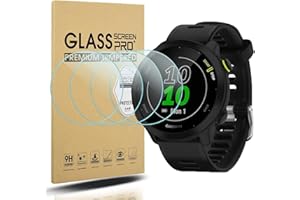 Diruite 4-Pack para Garmin Forerunner 55/45/45S Cristal Templado Protector Pantalla, HD Protector Pantalla para Garmin Forerunner 55 Smartwatch [9H Dureza Antiarañazos][Sin Burbujas]