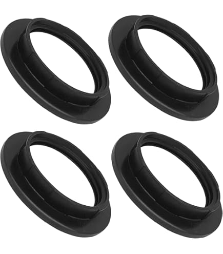 Lot De 5 Anneaux à Visser E14 En Plastique Blanc Pour Douille De Lampe Avec Filetage Pour Abat