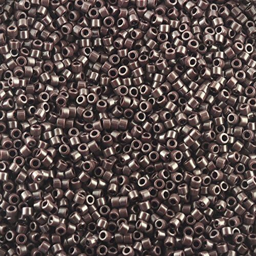 Miyuki Delica Size 11 DB734 Opaque Chocolate Qty 50 Grams