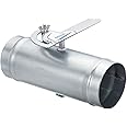 PATIKIL 3" HVAC Duct Manual Volume Damper, Metal Adjustment Airflow Ducting Backdraft Damper Control for Air Ventilation System