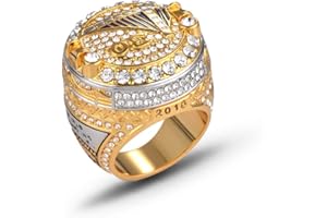 GJJ Europa Y América Anillos de Campeonato de la NBA Golden State Warriors Curry-30 Durant-35 para Fanáticos Día de San Valentín, Regalo de Cumpleaños, Plateado, US-9, Dorado, US-12