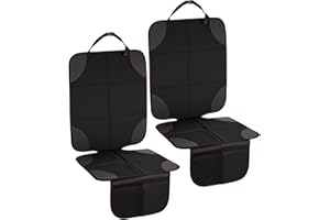 Zofory 2 Stück Kindersitz, Sitzschoner Auto Kindersitz rutschfest und Wasserdicht mit Dicker Polsterung und 2 Netztaschen Geeignet für Autositzschutzeinrichtungen