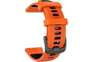 ISABAKE Bracelet Compatible avec Garmin Forerunner 255/Vivoactive 4/Venu 2/Forerunner 265 Bracelets, 22mm Silicone Sport Remplace Band pour Gear S3/Galaxy Watch 3 45mm/Huawei GT 46mm Bracelet