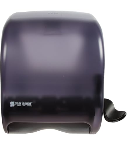 San Jamar Ecologic Element Handtuchspender – Aus Recyceltem Kunststoff, Für 20,3 Cm Rollen, Wandmontiert, Schwarz